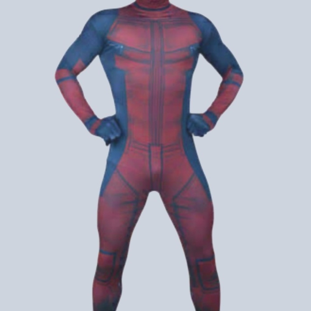 Deadpool Costume / Cosplay Adult Mens Bodysuit L